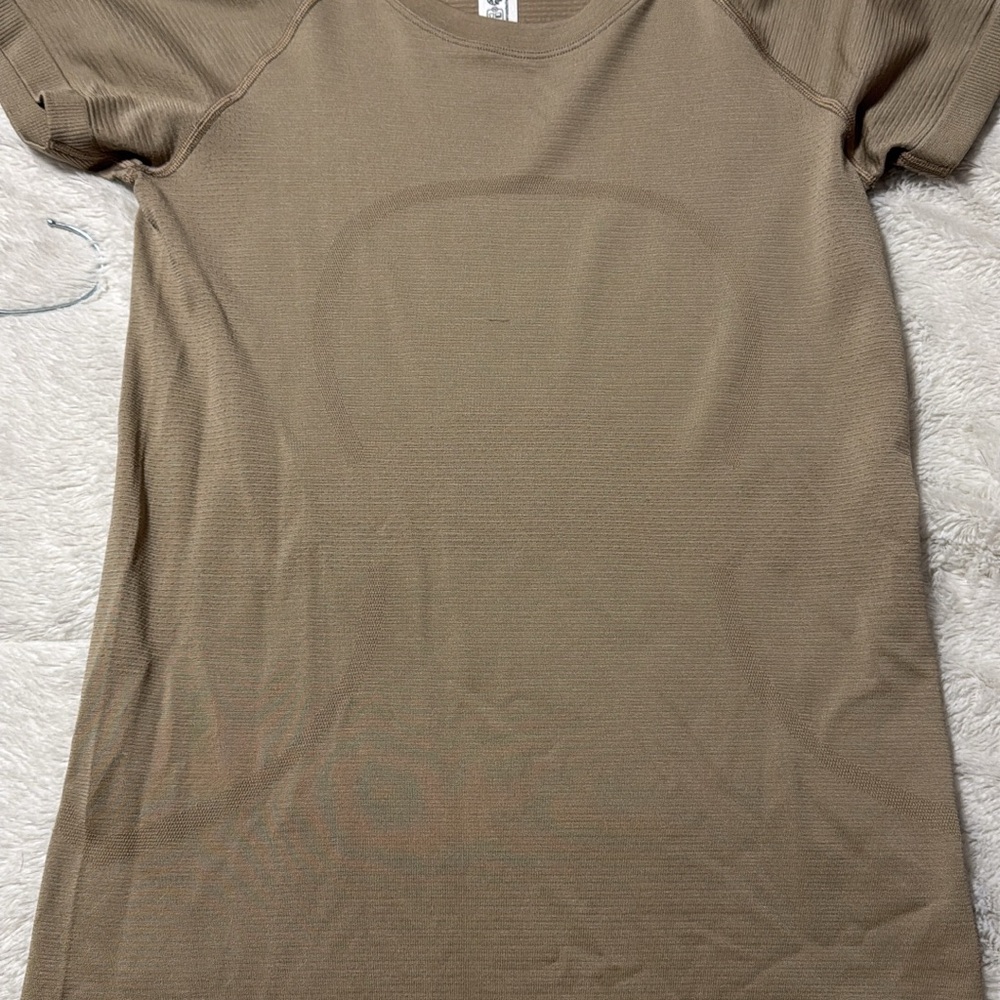 lululemon athletica Tan Short Sleeve Tee